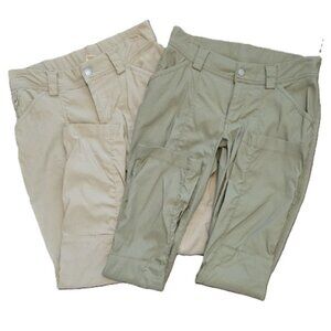 DULUTH TRADING CO WOMEN'S DRY ON THE FLY SLIM LEG LOT OF 2 PAIRS SIZE 2 / 29